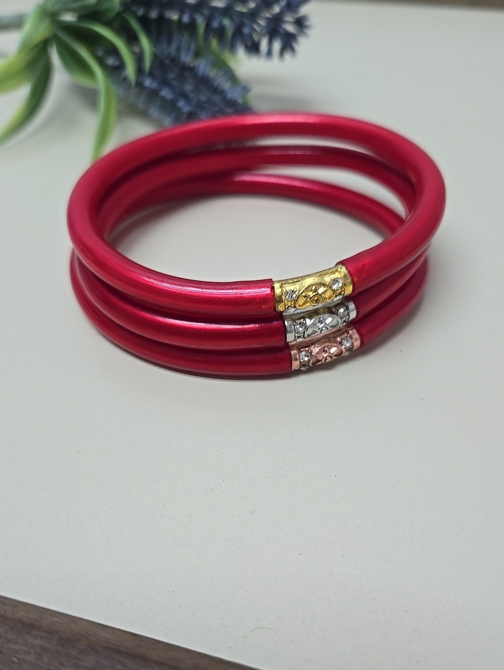 Budha All Weather Womens Bracelet. Red (Not Budhagirls)